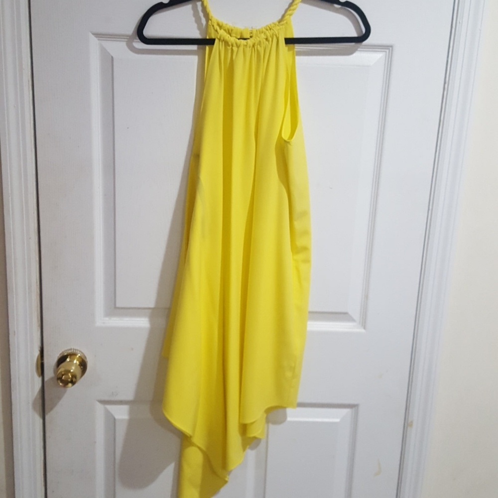 Beautiful yellow spring dress.